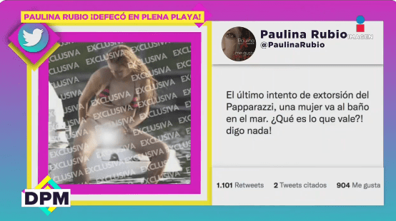 En 2013, Paulina Rubio denunció extorsión de parte de un paparazzo. Foto DPM