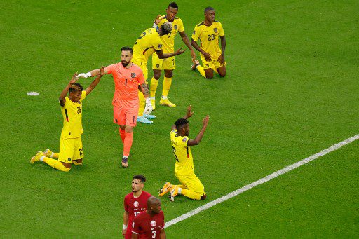 La emoción se apoderó del equipo de Ecuador. 