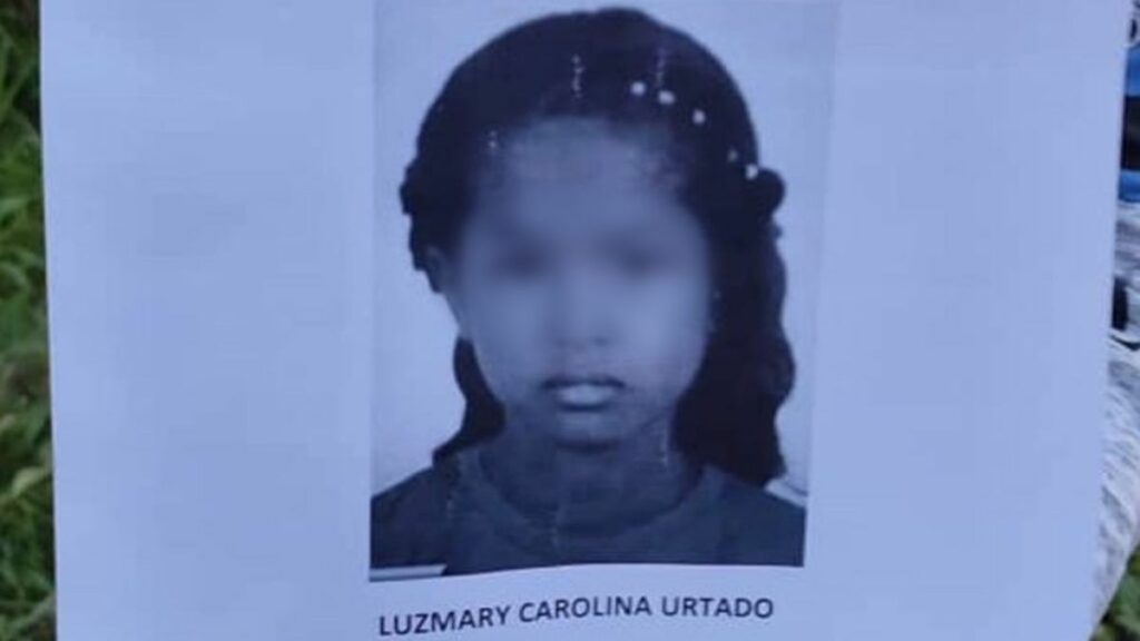 Luzmary salió para la escuela el pasado jueves, y no se supo más de ella hasta la tarde del domingo, cuando encontraron el cadáver. 