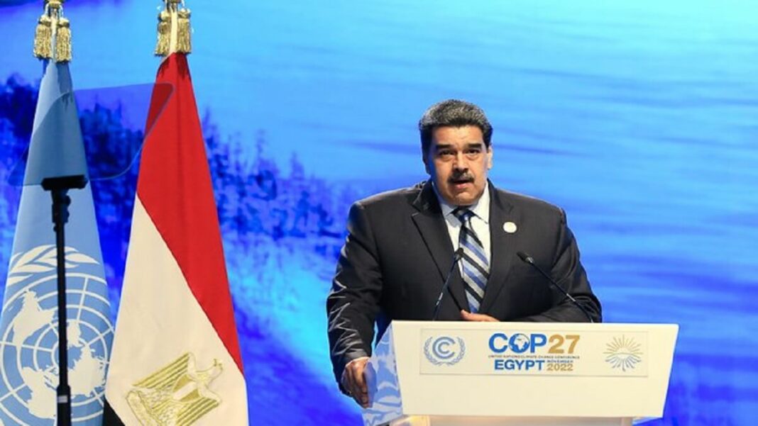 Nicolás Maduro participa en la Cumbre Cop27. Foto cortesía
