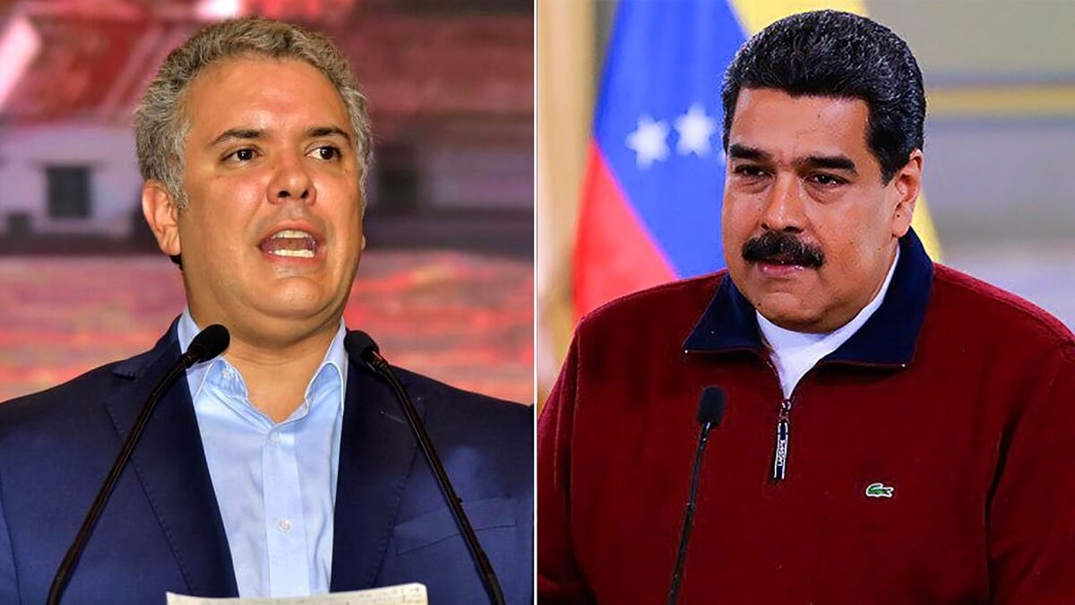 Iván Duque y Nicolás Maduro siempre estuvieron enfrentados. Fotos cortesía