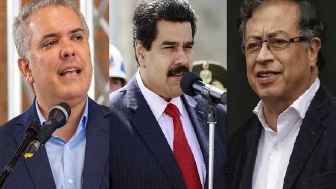 Iván Duque, Nicolás Maduro y Gustavo Petro. Fotos cortesía