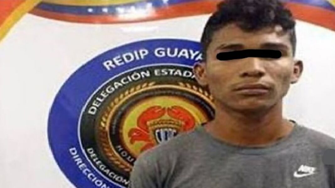 Robert Gabriel Palma Guevara, de 20 años,e stá detenidos por el hecho. Foto cortesía