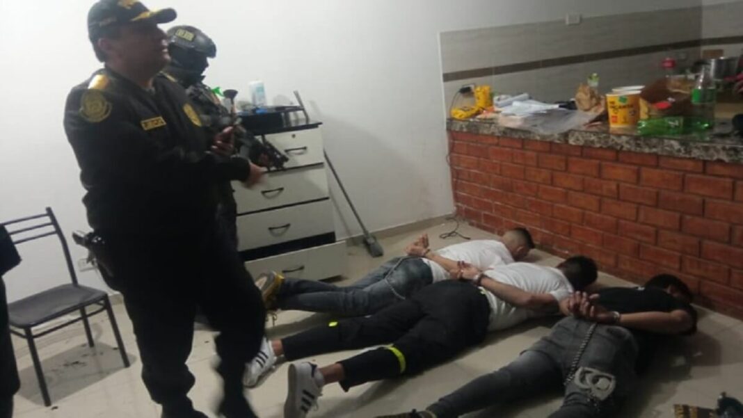La Policía peruana capturó a 23 personas en Arequipa. Foto cortesía