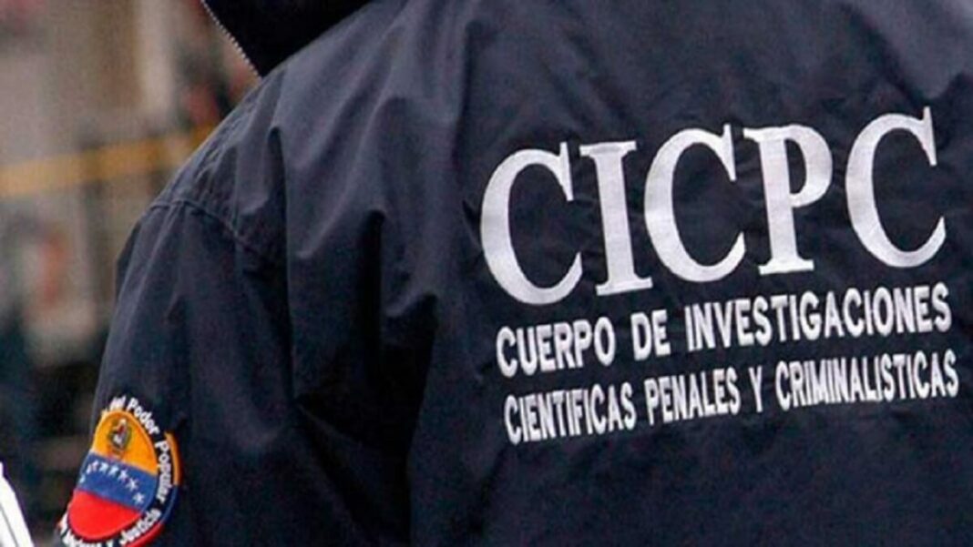 Funcionarios del Cicpc investigan el caso. Foto referencial