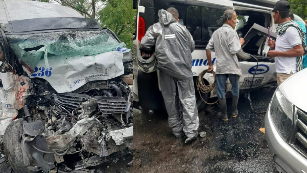 Aparatoso accidente en Colombia deja 9 muertos .