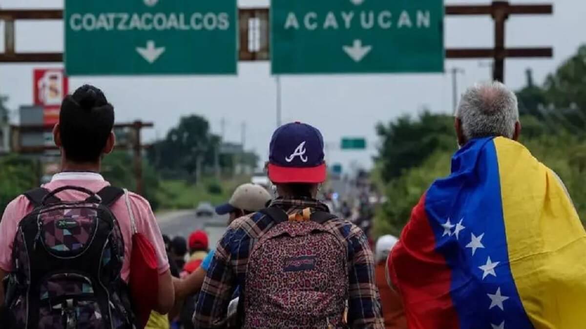 Gran parte de los venezolanos que atraviesan México lo hacen para llegar a EE.UU. Foto cortesía
