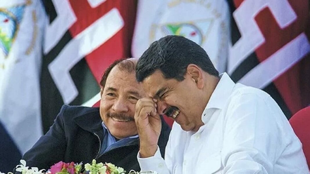 Daniel Ortega y Nicolás Maduro. Foto cortesía