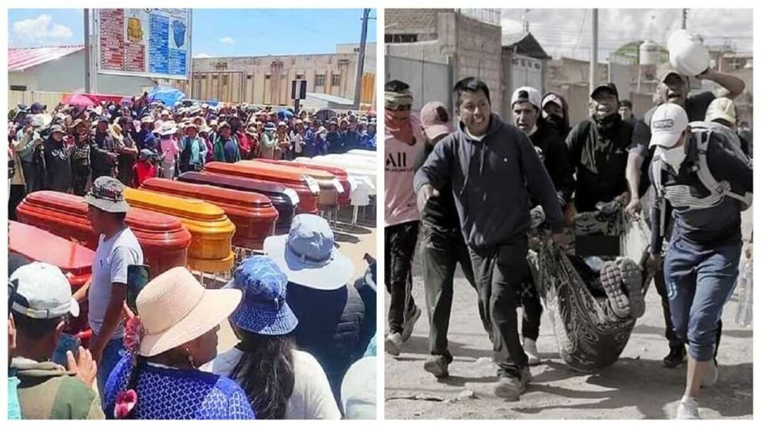 Las protestas en Perú han cobrado la vida de 47 personas. Fotos cortesía