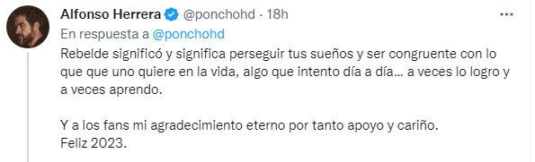 Poncho Herrera fijó su posición. Foto Twitter