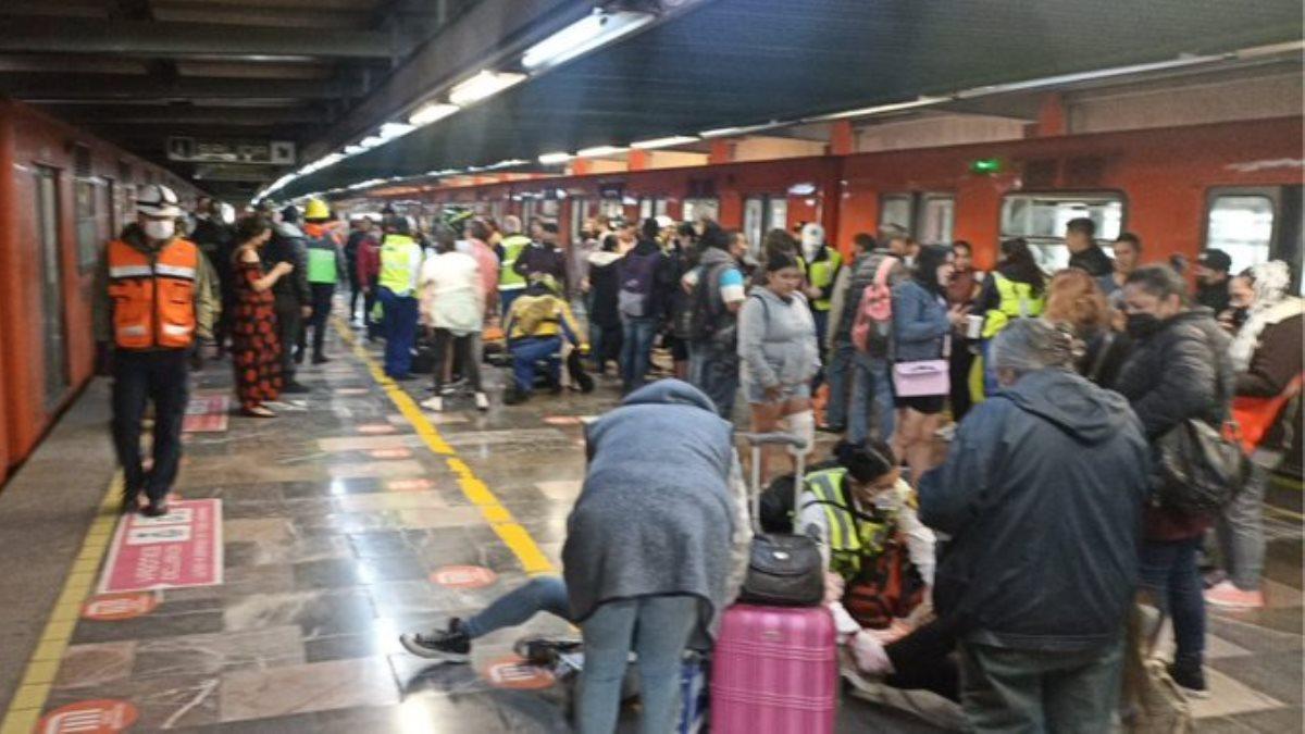Accidente en Metro de Ciudad de México