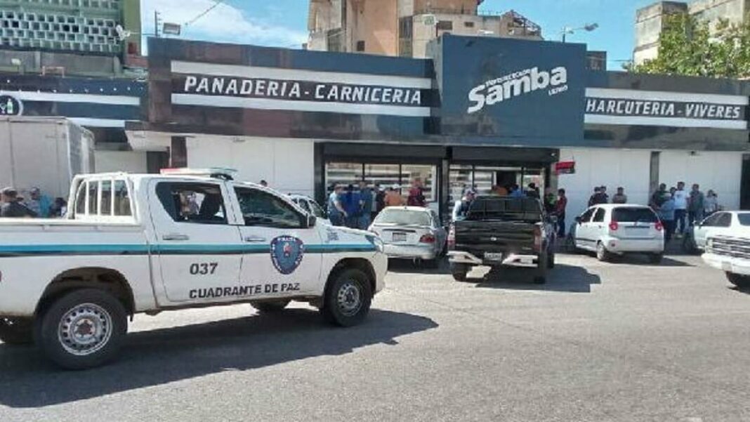 El ataque armado contra dos negocios en Maracaibo dejó como saldo un muerto y varios heridos. Foto cortesía