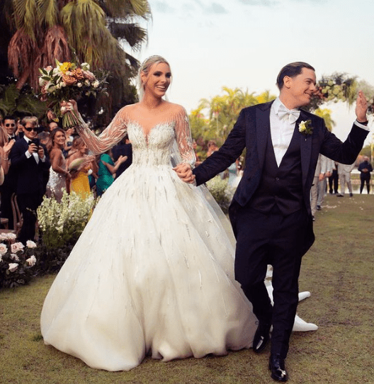 Lele Pons y Guaynaa el día de su matrimonio. Foto Instagram