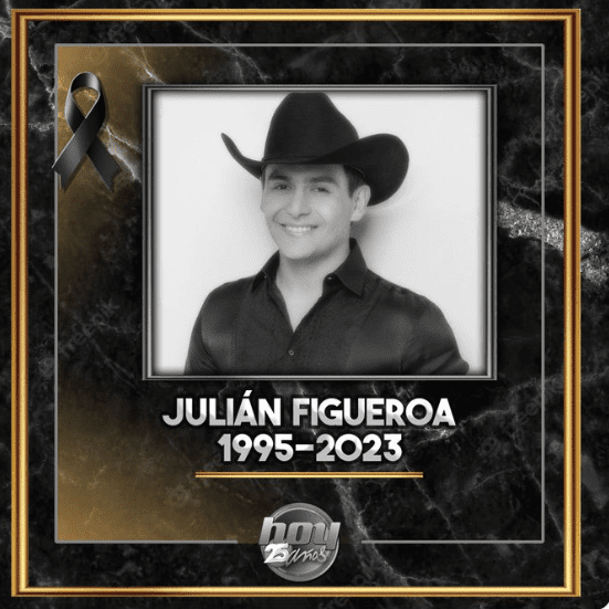 Julián Figueroa tenía 28 años. Foto Twitter