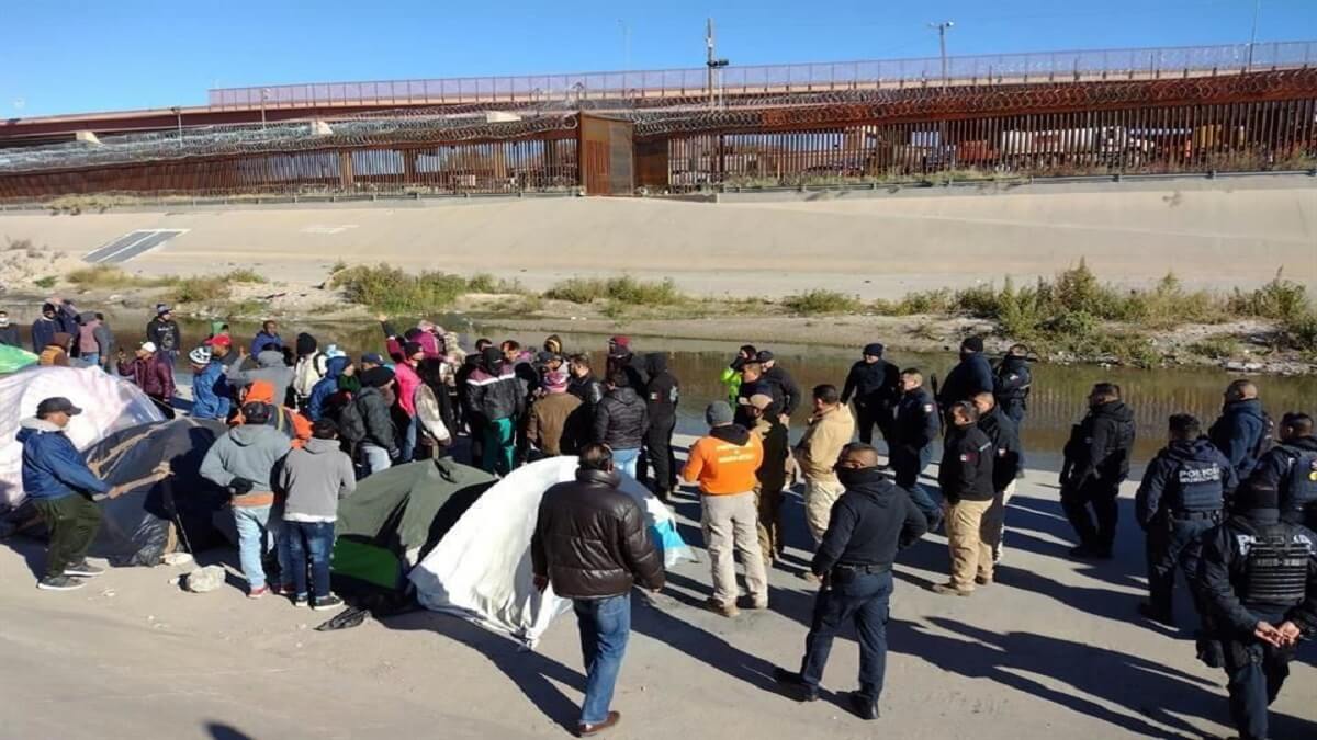 Migrantes en Ciudad Juárez. Foto referencial