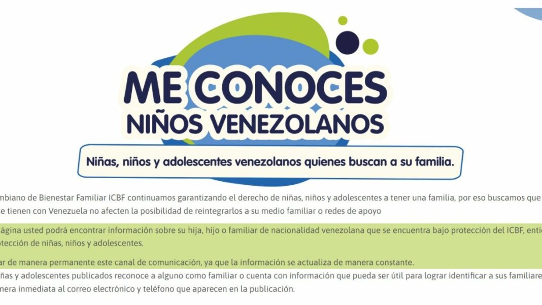 A través de esta página web puedes consultar los niños , niñas y adolescentes bajo protección de Colombia.