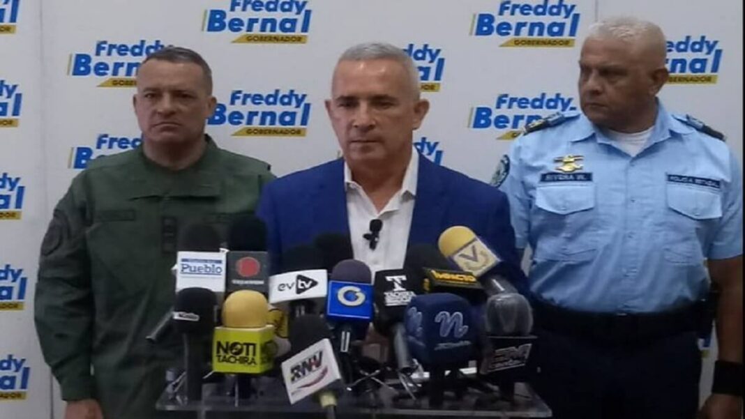 Freddy Bernal, gobernador del Táchira. Foto cortesía