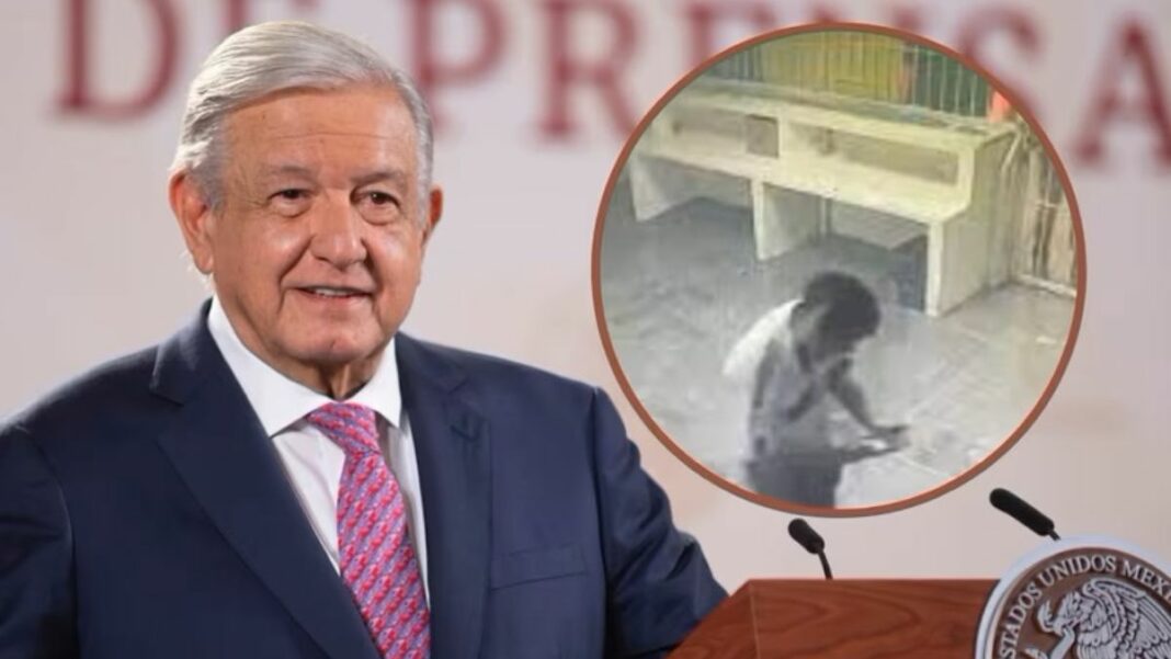 López Obrador giró instrucciones de difundir los videos del incendio.