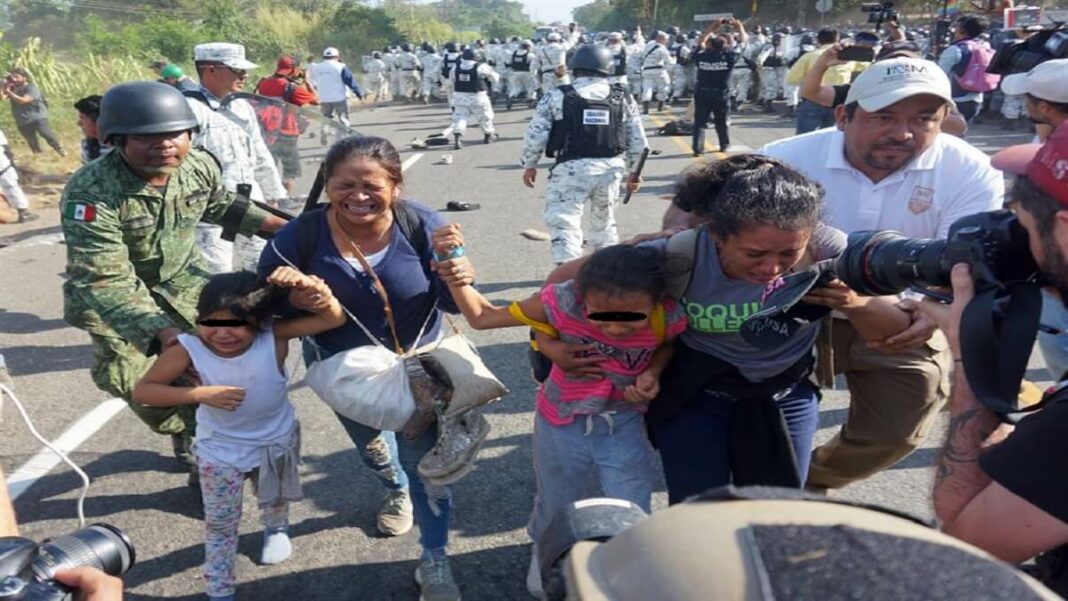 Las autoridades mexicanas evitan a toda cost que los migrantes lleguen a EE.UU. por la frontera sur. foto referencial