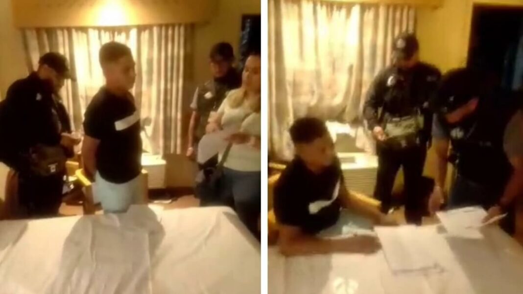 Carlos Eduardo Colombo Rodríguez, estaba convaleciente en un hotel den Ciudad Juárez y se lo llevaron detenido. Foto captura de pantalla