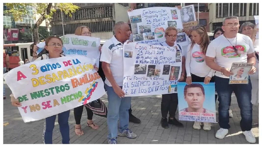 Los familiares de los desaparecidos denuncian la inacción de las autoridades contra las bandas de trata de de personas. Foto cortesía