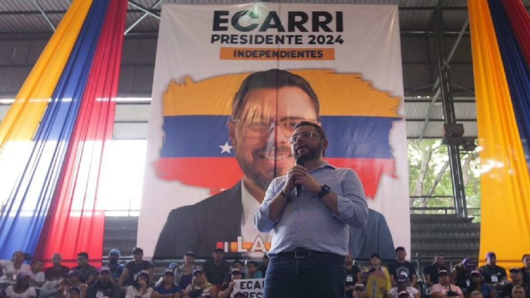 Antonio Ecarri, candidato presidencial de la Alianza del Lápiz. Foto cortesía