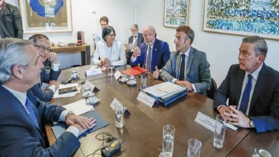 El encuentro fue promovido por el presidente de Francia, Emmanuel Macron. Foto cortesía