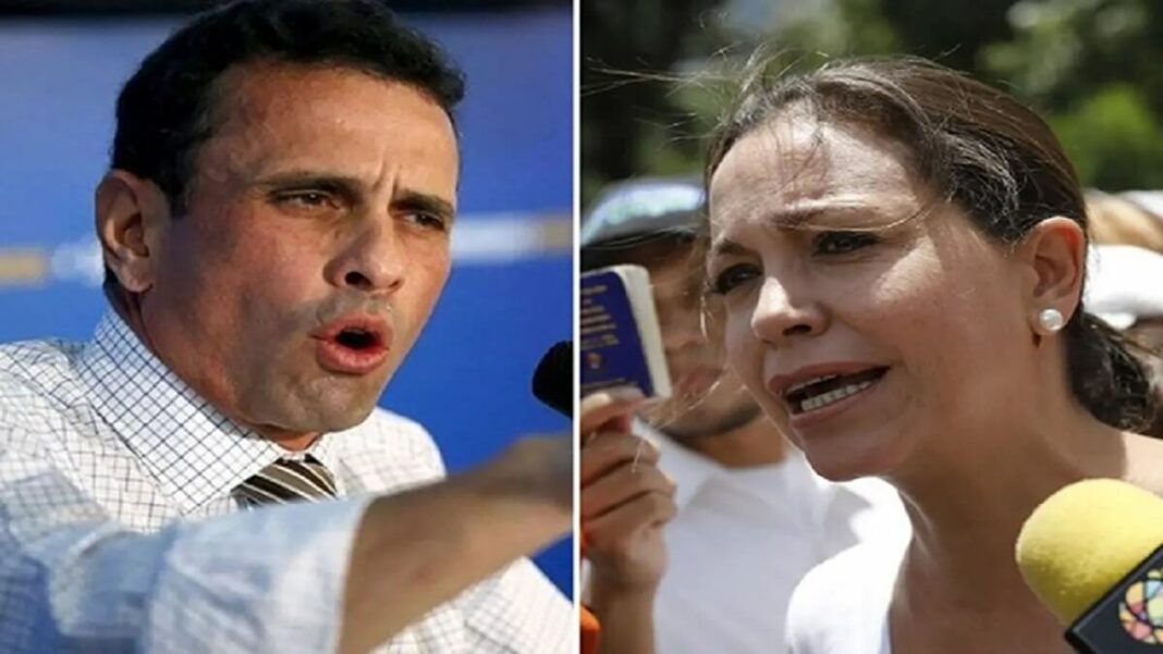Henrique Capriles y María Corina Machado aspiran a ganar las primarias. Fotos cortesía