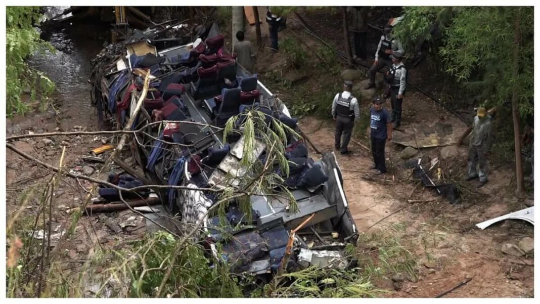 El accidente ocurrió al sur de México. Foto cortesía