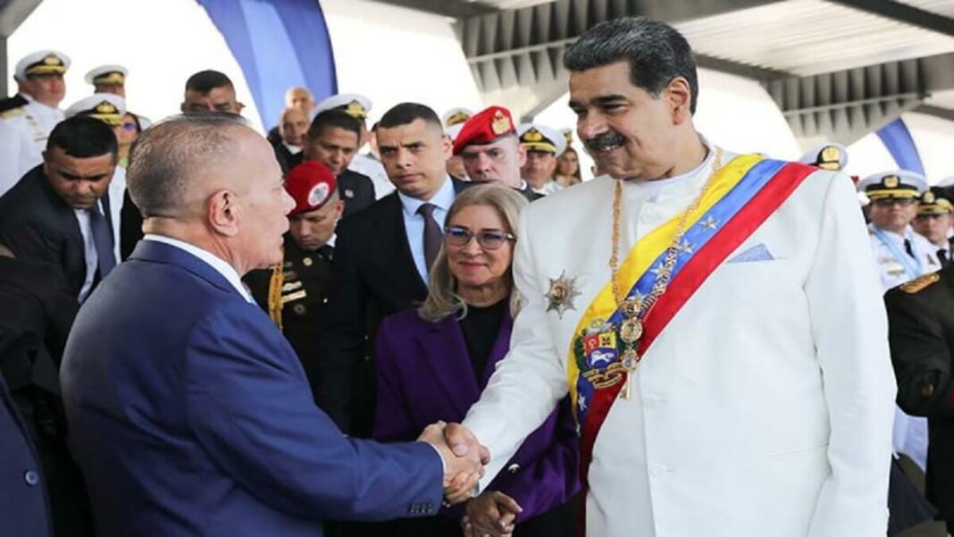 Manuel Rosales y Nicolás Maduro. Foto cortesía