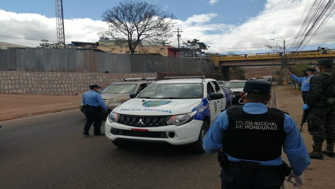 La policía de Honduras hizo el operativo. Foto cortesía