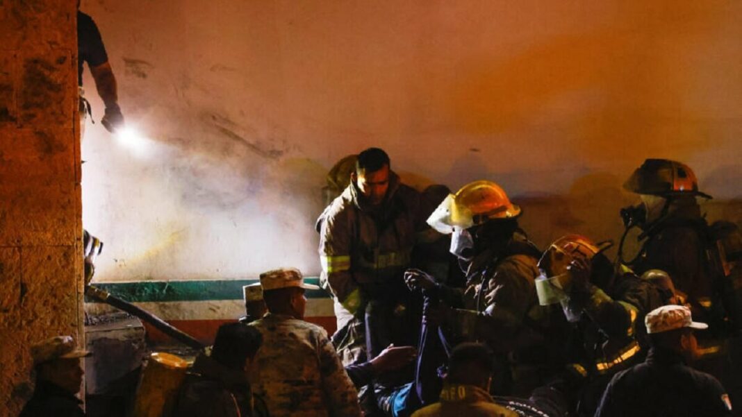 En el incendio del centro de migrantes murieron 40 personas. Foto cortesía