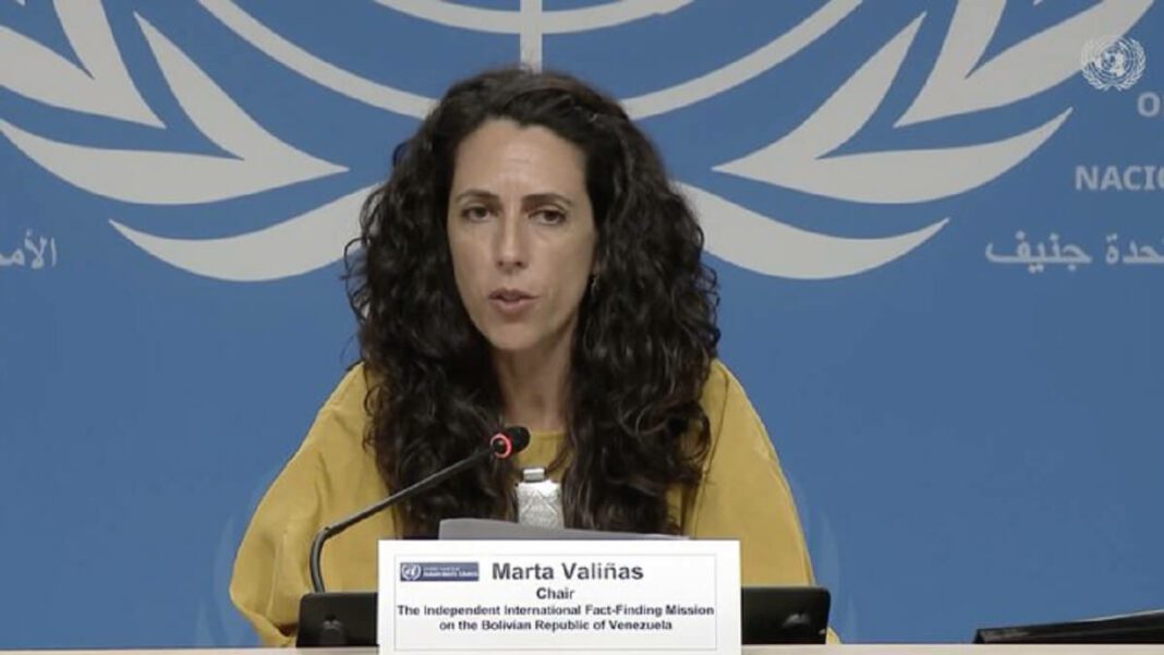 Marta Valiñas, jefe de la Misión de Determinación de Hechos de la ONU. Foto cortesía