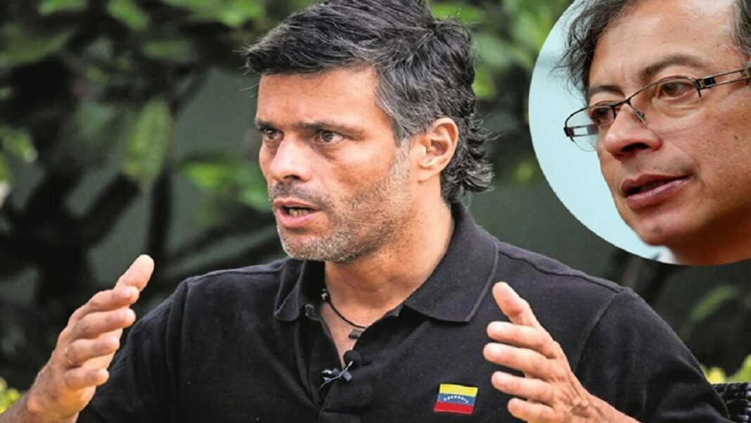 Leopoldo López critica a Petro. Fotos cortesía