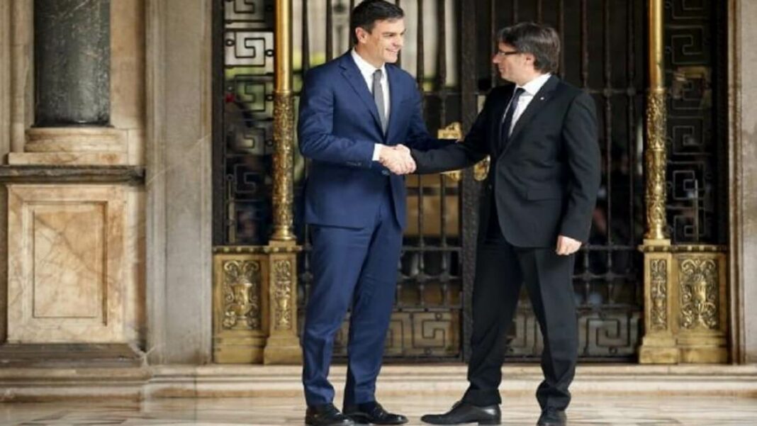 Sánchez y Puigdemont negociaron durante semanas. Foto cortesía