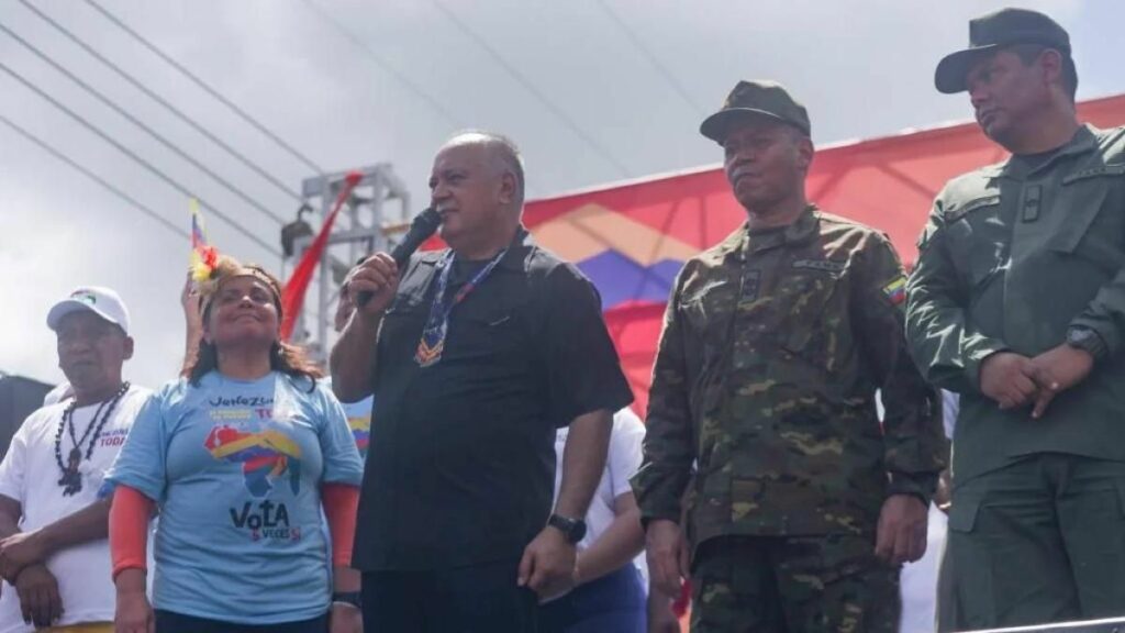 Diosdado encabezó un acto de campaña en Delta Amacuro. 