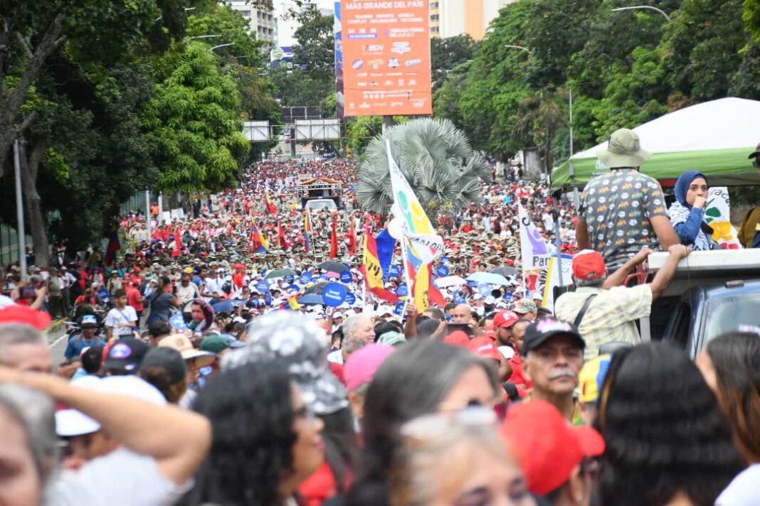 Chavismo se moviliza en apoyo a la causa Palestina y en rechazo al genocidio .