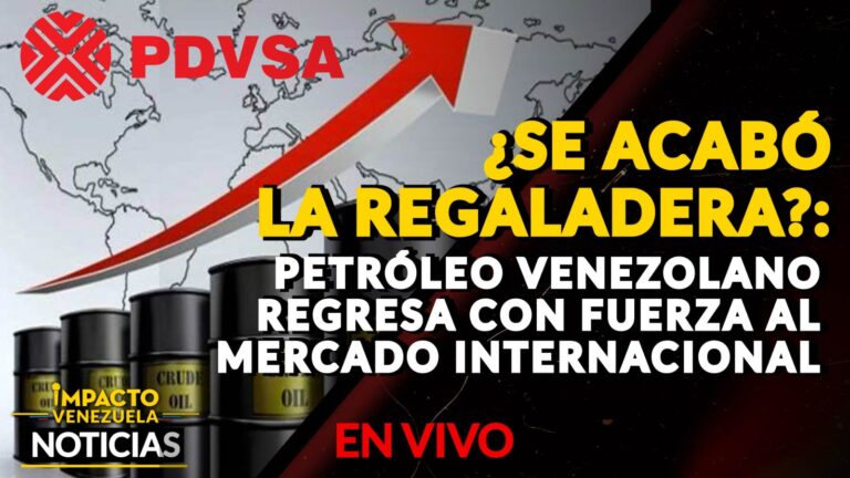 ¿SE ACABÓ LA REGALADERA?: Petróleo venezolano regresa con fuerza al mercado internacional – VIDEO